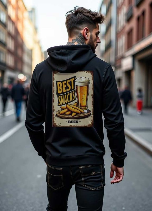 Best snacks beer - zipped hoodie