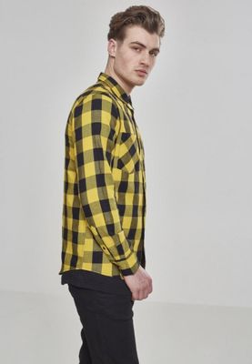 Flannel shirt black/yellow