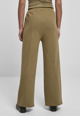 Straight and at soft ice trousers with press crease lady