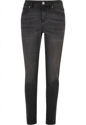 Ladies Mid Waist Skinny Jeans