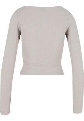 Ladies Glitter Square Neck Longsleeve