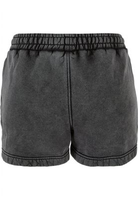 Stone-washed women's soft shorts