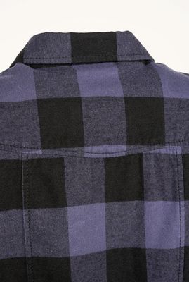 Sleeveless shirt dress flannel - ladies