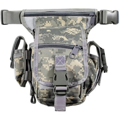 Hip bag with leg and belt fixation