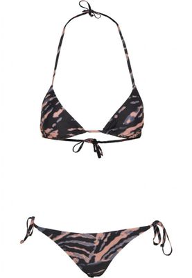 Bikini in batik pattern lady