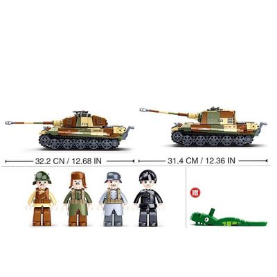 (Battle of Budapest) German tank 2in1 - Sluban - M38-B0980