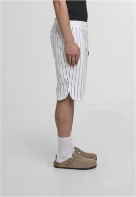 Svarta ränder, liten logotyp på vänster ben Rocawear Shorts med svarta ränder – vit