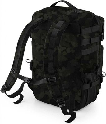 Sort camo Tactical MOLLE rygsæk med velcro