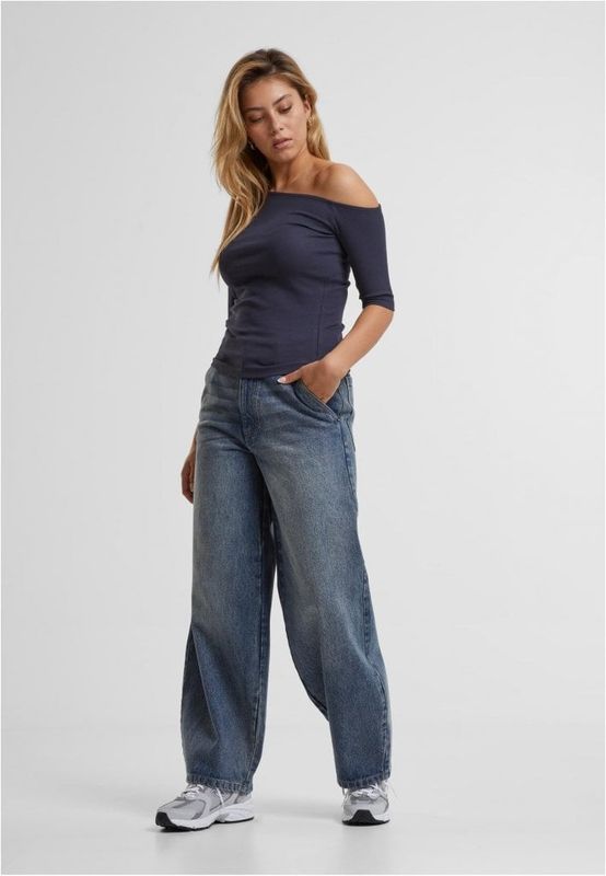 Ladies Organic Asymmetric Rib Tee