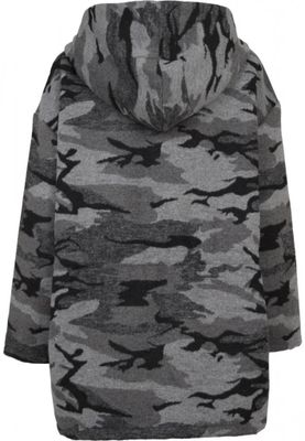 Camouflage oversize parka dam