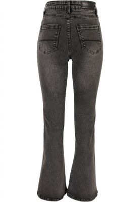 Ladies High Waist Flared Denim Pants