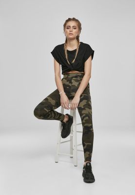 Camo leggings with high waist