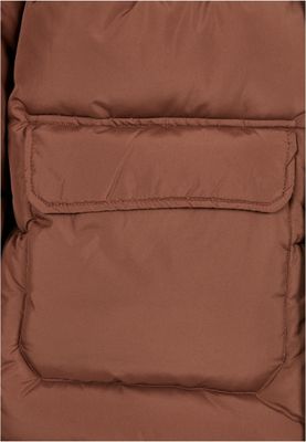 Short Puffer Jacket för herr – bark