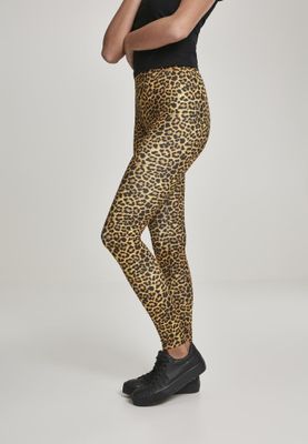 Leggings in leopard skin pattern