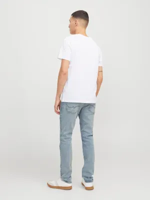 Ljusblå slim fit jeans herr - GLENN