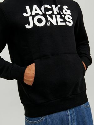 Black Jack and Jones logo hoodie men