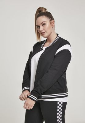 Black and white college jacket ladies
