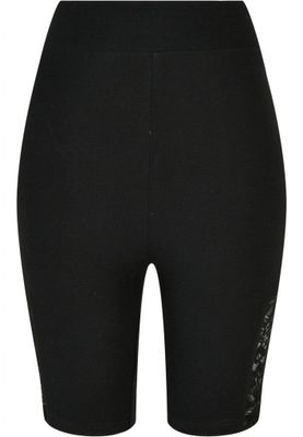 Short cycling pants with lace and high waist