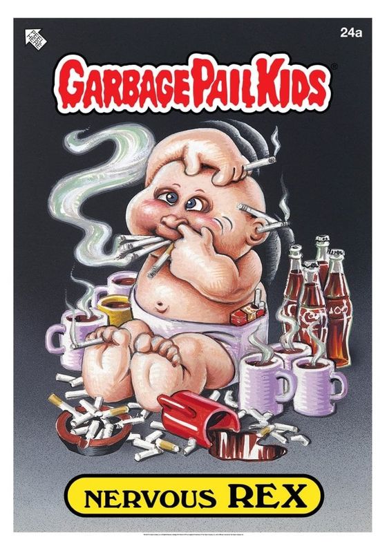 Garbage Pail Kids - Nervous Rex Poster
