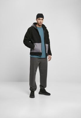 Hoodie with teddy fabric men