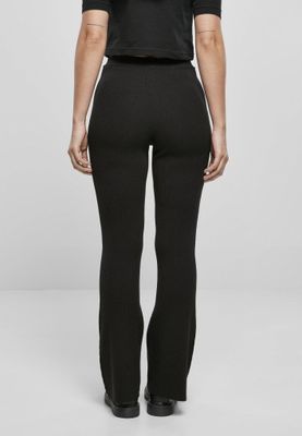 Ladies Rib Knit Bootcut Leggings