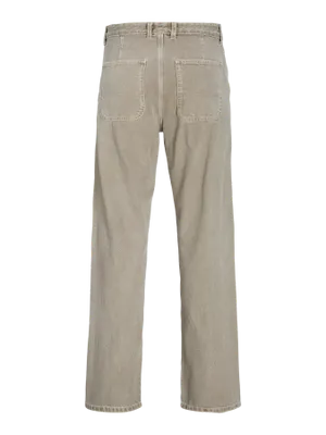 Gråbeiga loose fit jeans herr - EDDIE