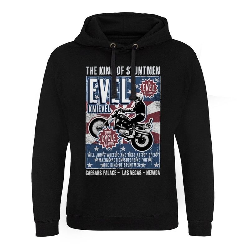 Evel Knievel Poster Epic Hoodie Men