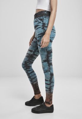 Leggings i batikmönster med hög midja