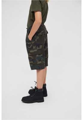 BDU shorts children - woodcamo