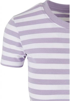 Women's short striped T-shirt