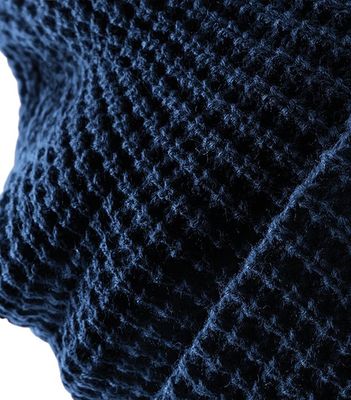 Waffle knitted hat