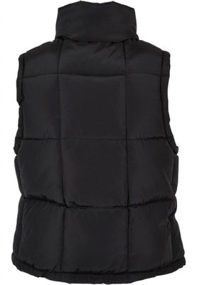 Ladies' reversible short puffer vest