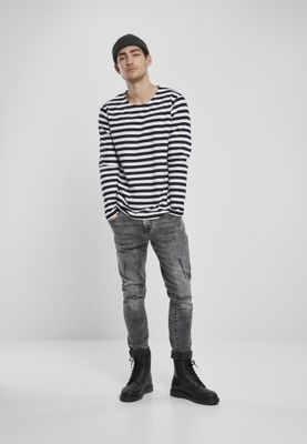 Randig longsleeve herr