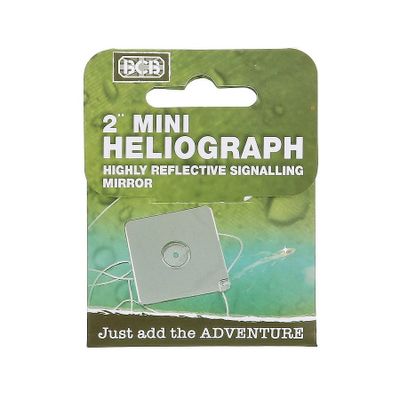 Heliograph mayday signal mirror