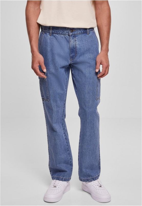 Straight Leg Cargo Jeans