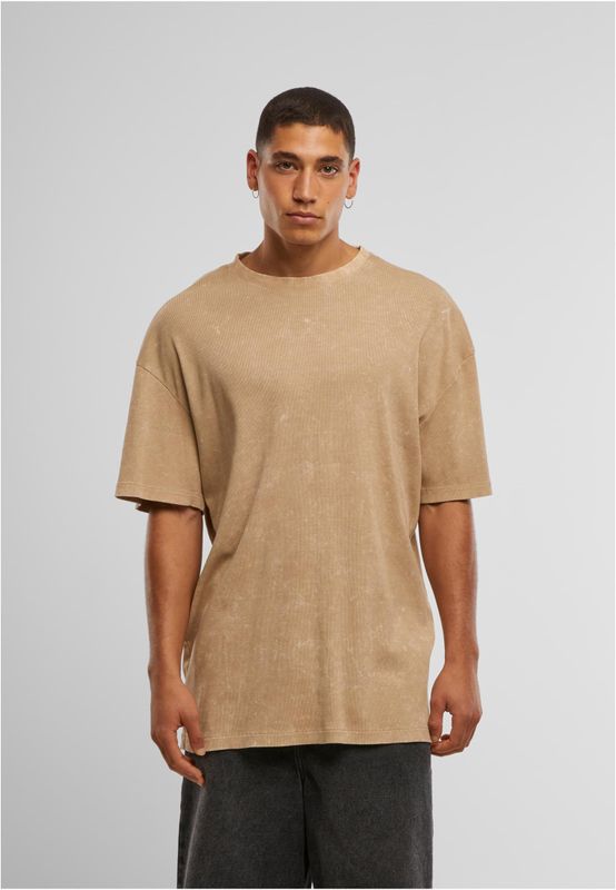 Tvättad Ribbad T-shirt