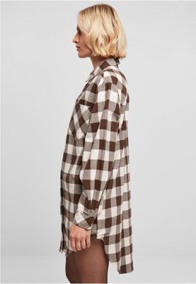 Oversize flannel dress - ladies