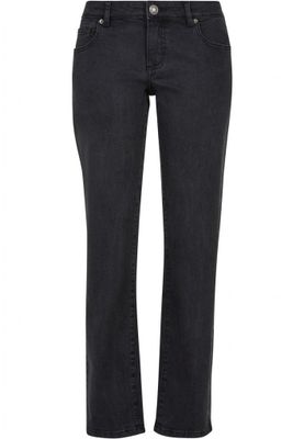 Ladies Low Waist Straight Denim Pants