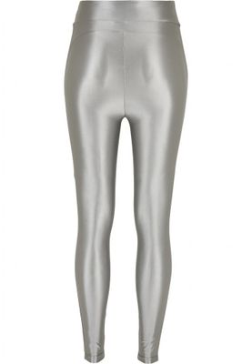 Metalic leggings with a high waist