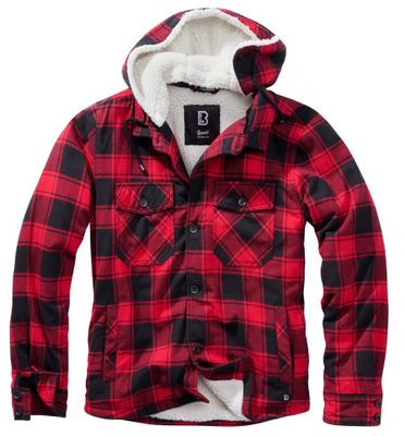 Lumberjacket hooded red/black