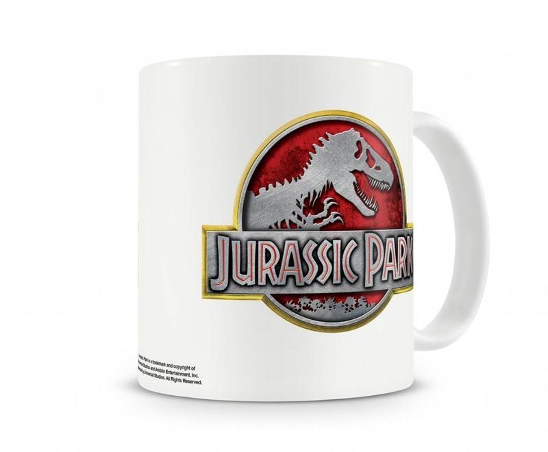 Jurassic Park Metallic Logo kaffemugg