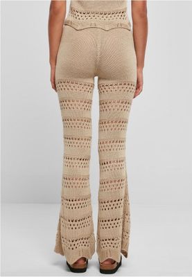 Crocheted flared leggings