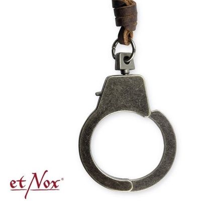 Läderhalsband med handboja