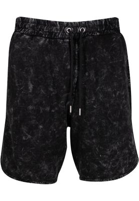 Washed Piped Shorts Shorts – svart