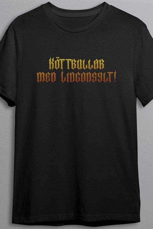 Köttbullar med lingonsylt - Death metal - T-shirt