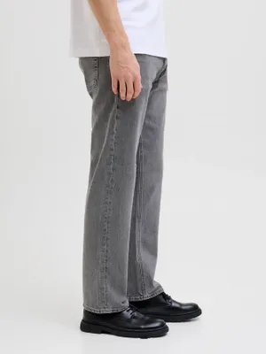 Grå jeans i relaxed fit herr - CHRIS