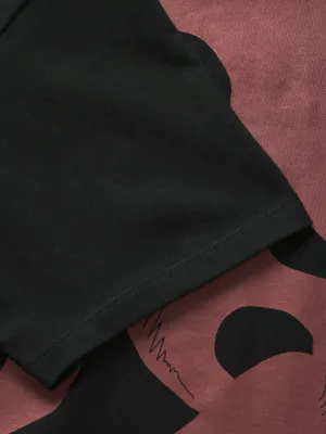 Lös lång T-shirt med rund hals JJXX