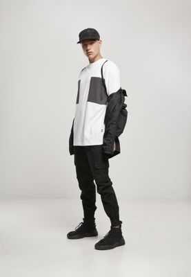 Black lightweight jacket with bellows pockets