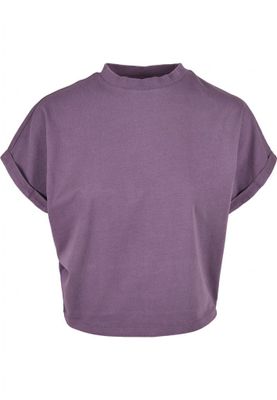 Kort t-shirt til kvinder med sænket arm