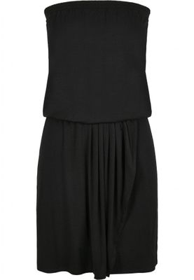 Short dress without shoulder straps